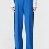 Twill Stripe Pant in Neon Blue and Ink
