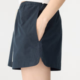 Crushed Cotton Tennis Short in Ink Bassike