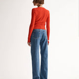 Astrid Cardigan in Red