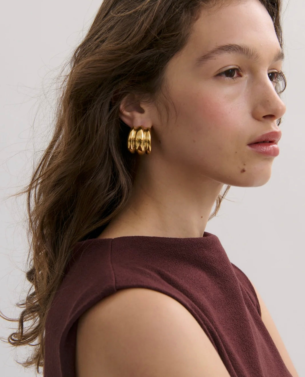 The Rosetta Earring in Gold