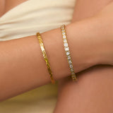 Quinn Gold Cuff in Stone Arms of Eve