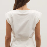 Shelley Top in White Bayse Brand