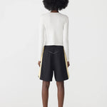 Pique Basketball Short in Black and Lemon BASSIKE