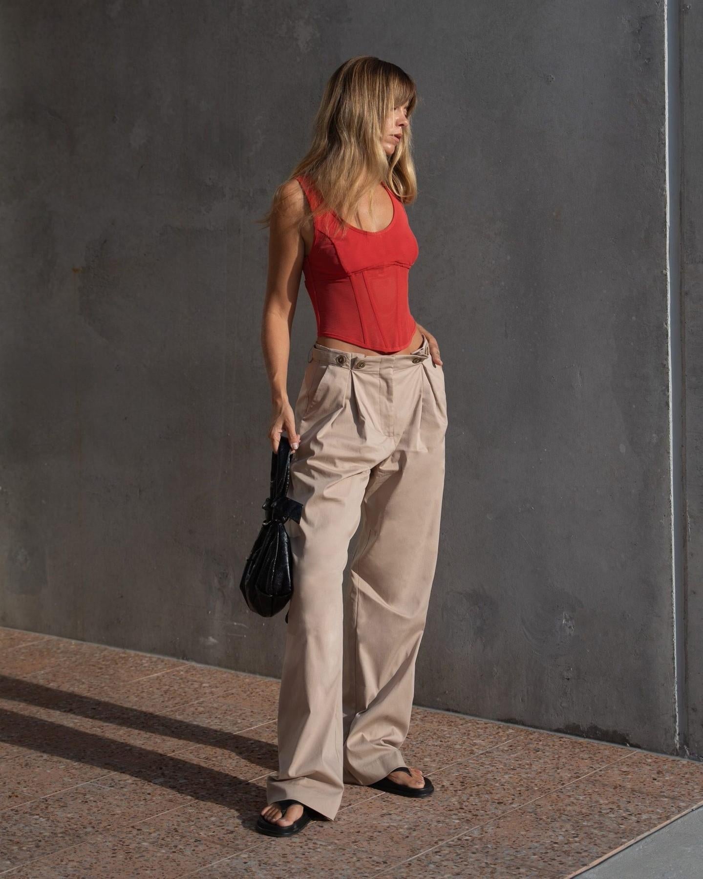 Enchantment Bustier in Mineral Red