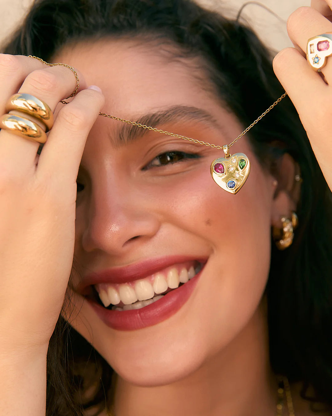 Bisou Heart Necklace Arms of Eve