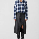 Drawstring Check Shirt