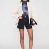 Cade Tee Palms in Washed Grey