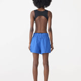 Cobalt Cotton Tennis Short in Cobalt Blue