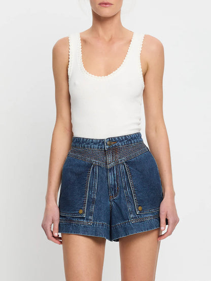 Celene Denim Short in Indigo