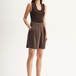 Hayes Knit Top in Chocolate Elka Collective