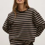 Lee L/S Stripe Top in Brown