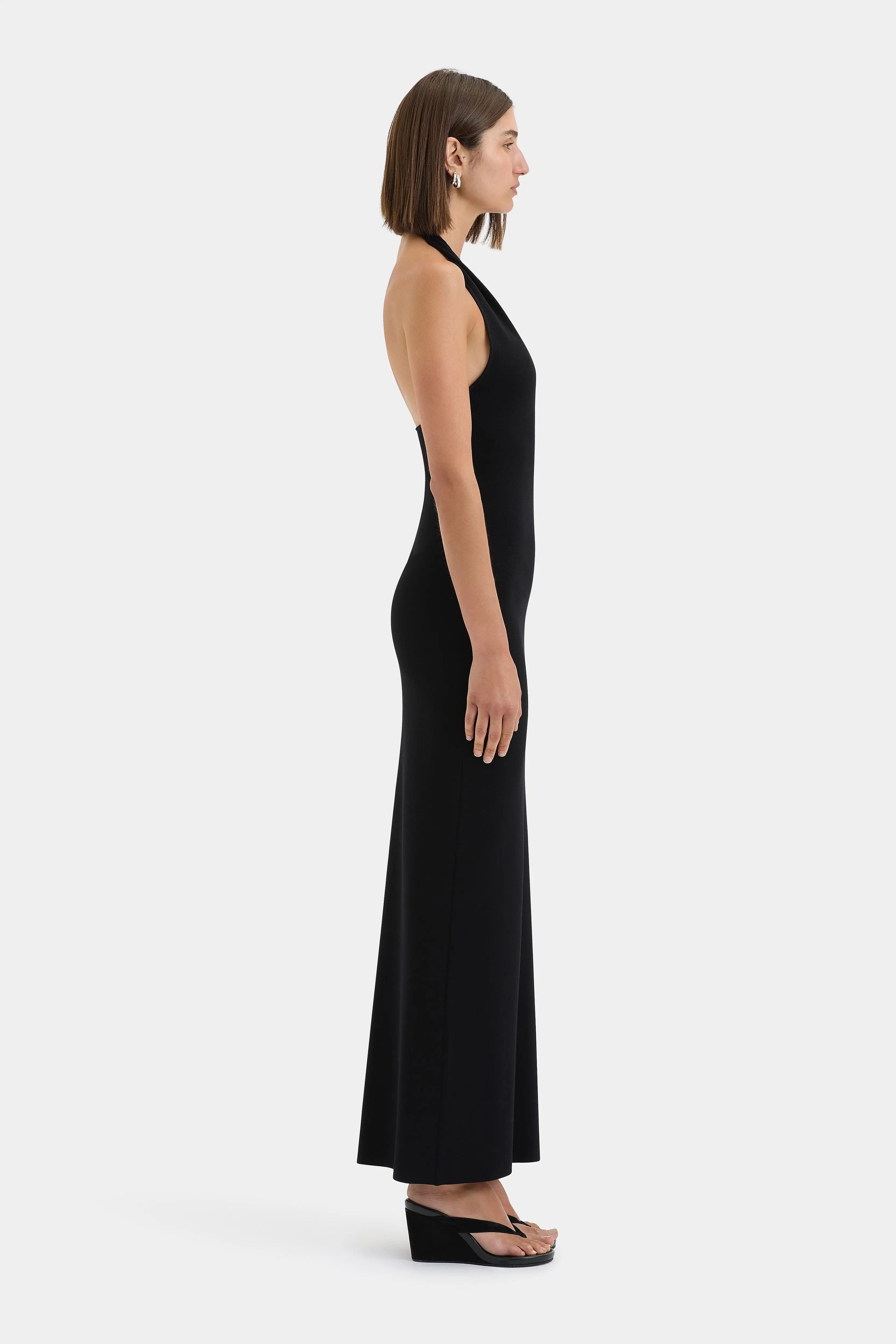 Solari Halter Twist Dress Sir.