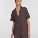 Hepburn Shirt in Chocolate