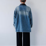 Charlie Jacket in Blue Denim Mabel