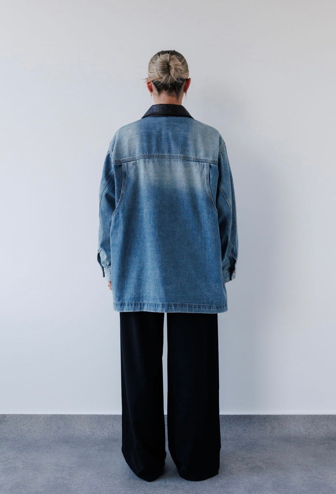 Charlie Jacket in Blue Denim Mabel