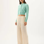 Miles Pant in Ivory Roame