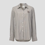Trinity Shirt in Brown Stripe