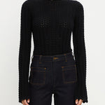Logan Knit Top in Black Kivari