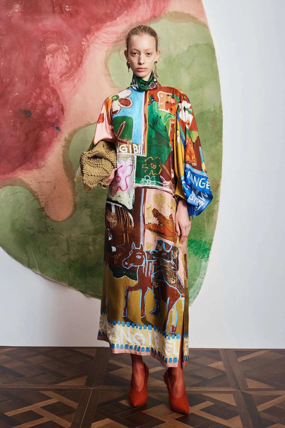 Mlak Silk Midi Dress Alemais