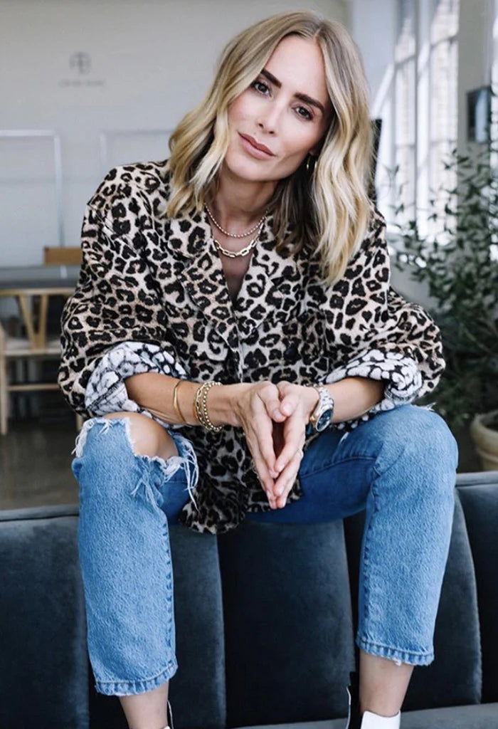 Flynn Jacket in Leopard Anine Bing