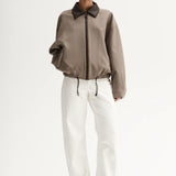 Dora Bomber Jacket in Taupe