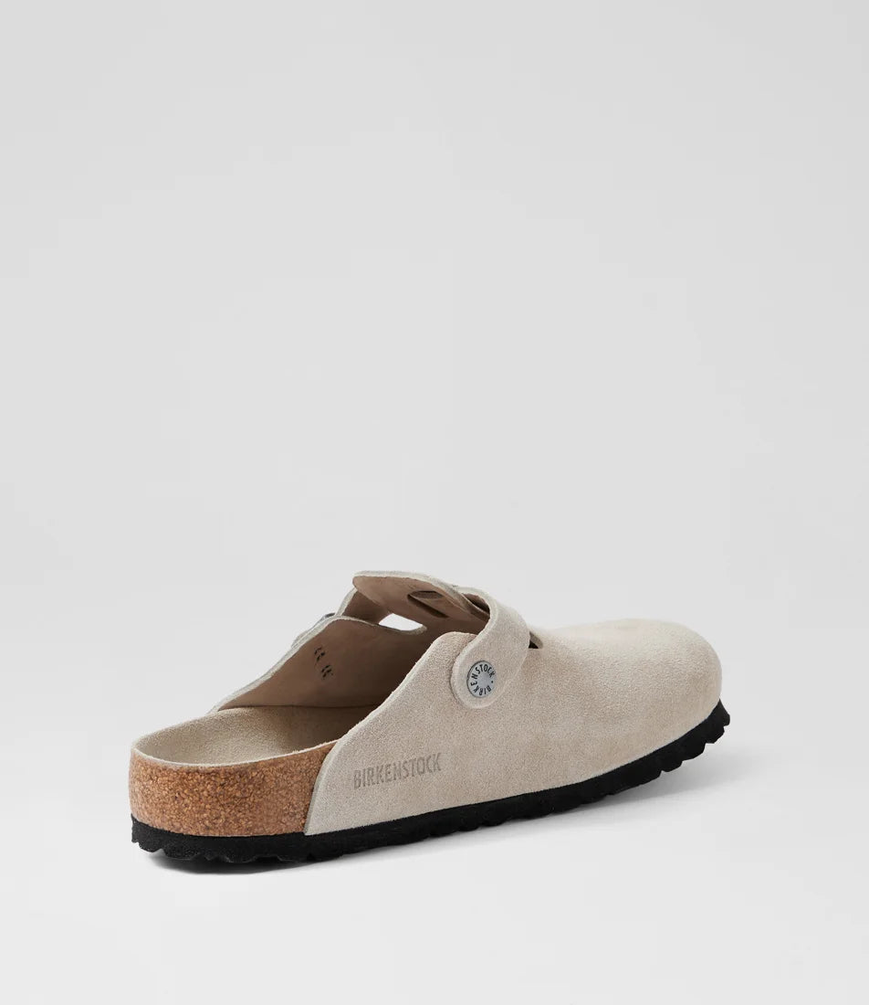 Boston SFB Oyster Suede Leather - Regular Fit Birkenstock