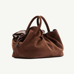 Brown Suede Mila Medium Tote Rylan
