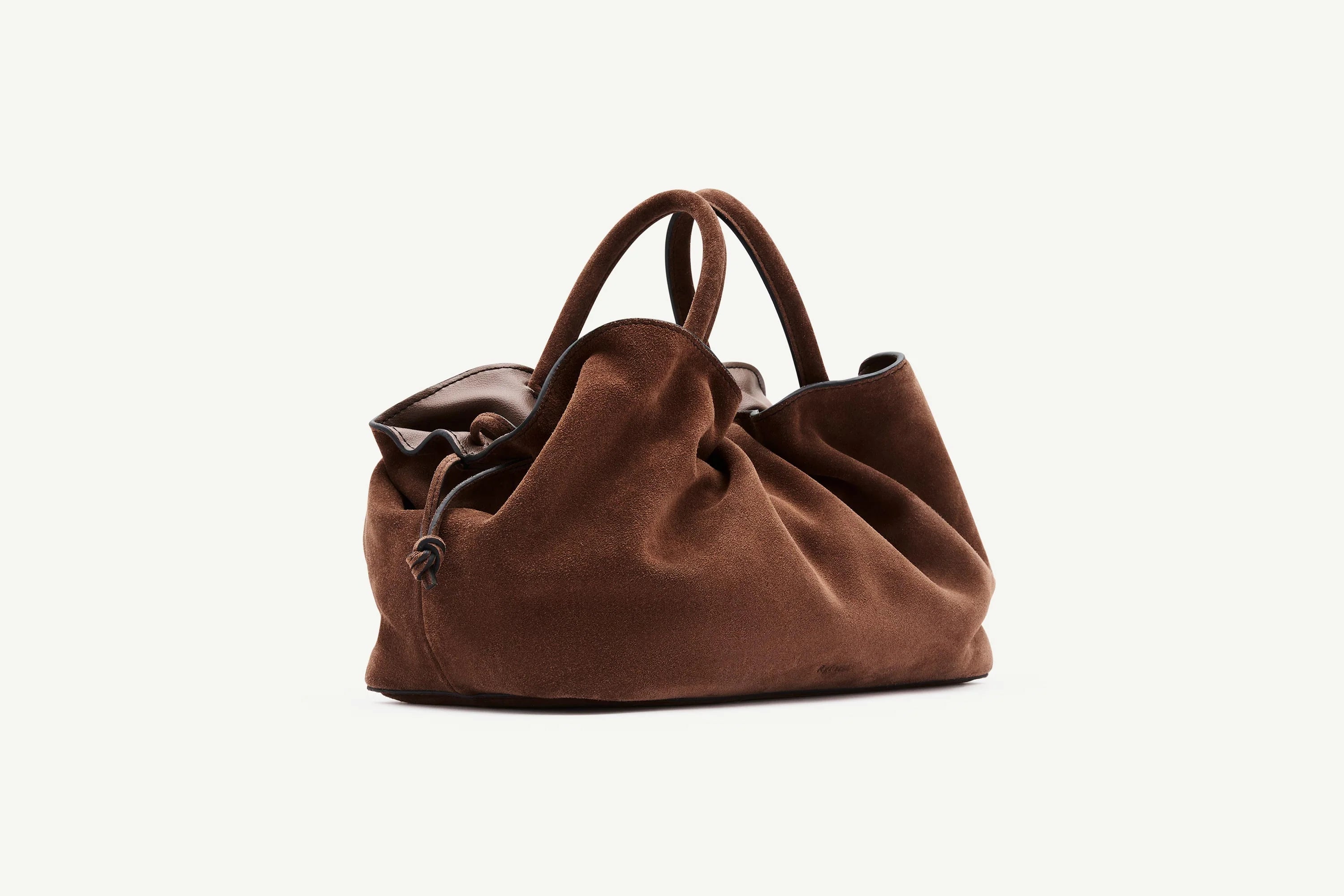 Brown Suede Mila Medium Tote Rylan