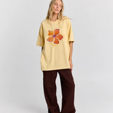 Le Fleur Oversized Tee in Butter