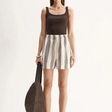 Milo Short in Chocolate Stripe