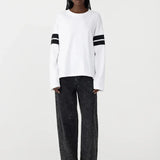 Boxy Rib Insert L/S T Shirt BASSIKE