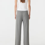 Twill Stripe Detail Pant in Pewter/Yellow BASSIKE