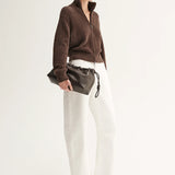 Leon Knit Cardigan in Chocolate Elka Collective