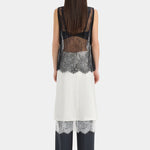 Ingrid Lace Midi Skirt in Ivory Sir.