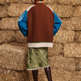 Lasso Patchwork Knit Sweater