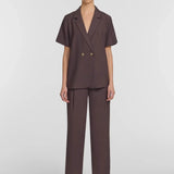 Hepburn Shirt in Chocolate