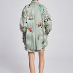 Bisou Embroidered Long Sleeve Shirt Alemais