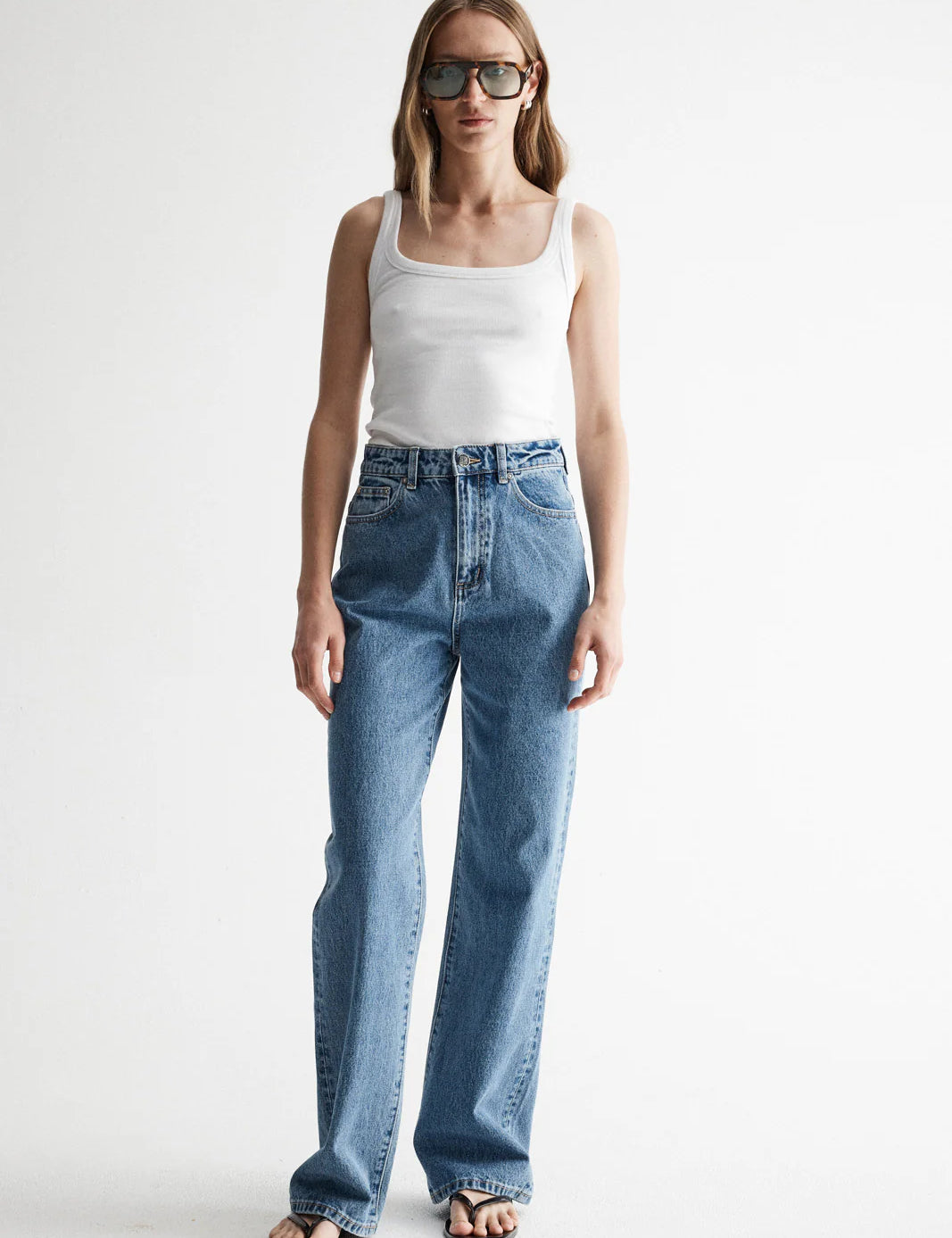 Odin Straight Leg Jean in Trinity Blue Elka Collective