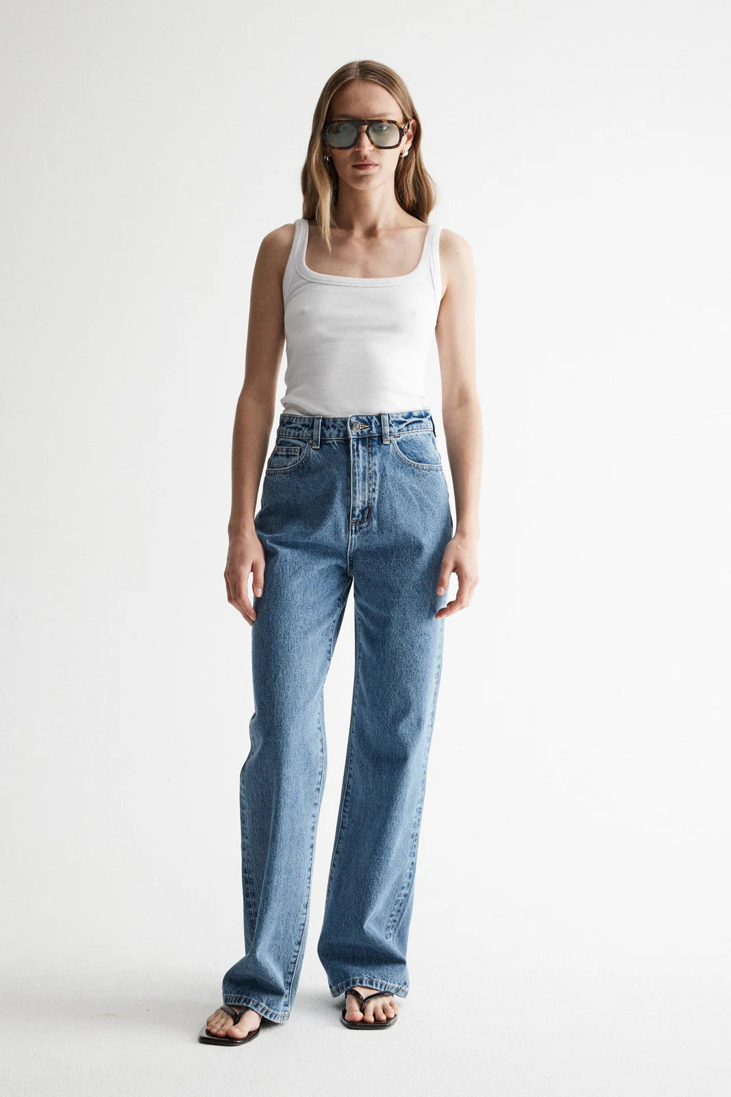 Odin Straight Leg Jean in Trinity Blue Elka Collective
