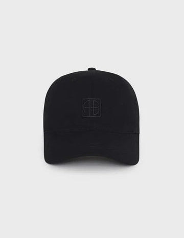 Jeremy Baseball Cap Framed Monogram in Black Anine Bing