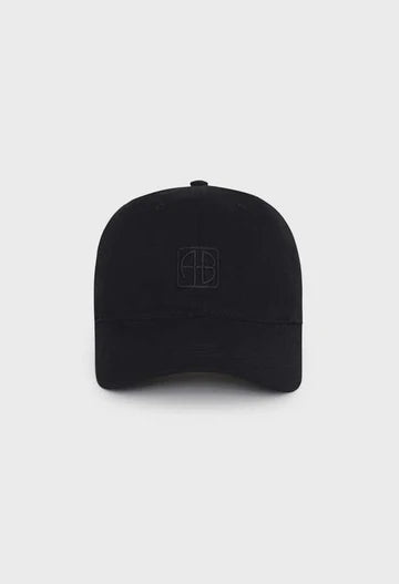 Jeremy Baseball Cap Framed Monogram in Black Anine Bing