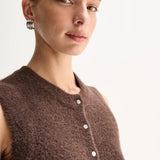 Dune Knit Cardigan in Chocolate
