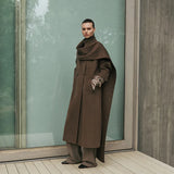 Hemingway Wool Coat in Khaki Viktoria + Woods