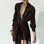 Sailor Dress in Chocolate Elka Collective