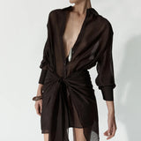 Sailor Dress in Chocolate Elka Collective