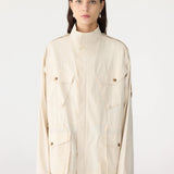Crushed Cotton Utility Anorak