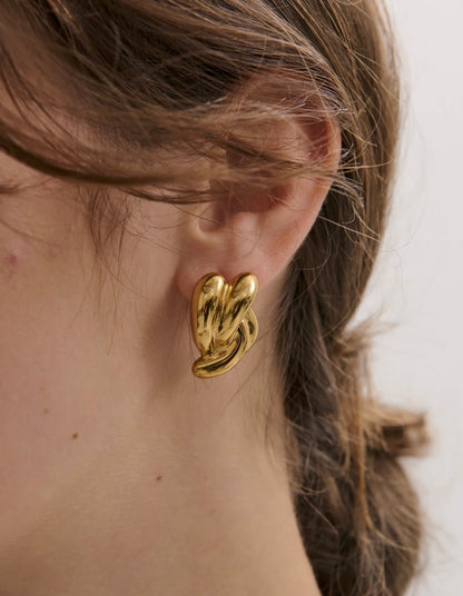 Whirlpool Earring in Gold