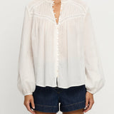 White cotton blouse by kivari clothlifestyleboutique