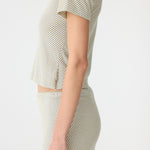 Bias Stripe Baby T-Shirt in Yellow/Purple BASSIKE