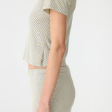 Bias Stripe Baby T-Shirt in Yellow/Purple BASSIKE